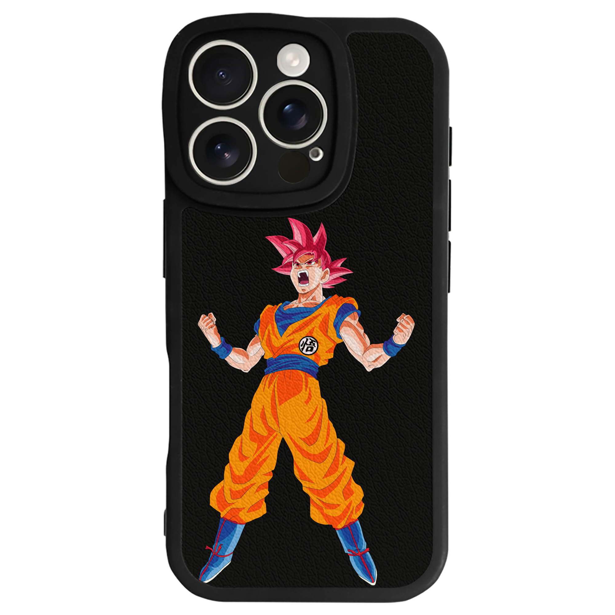 （画像用） ドラゴンボール 孫悟空（そん ごくう）Son Goku カカロット DRAGON BALL Kakarotto 【iPhone 16シリーズ対応】シリコンスマホケース（レザー調） 材質：シリコン